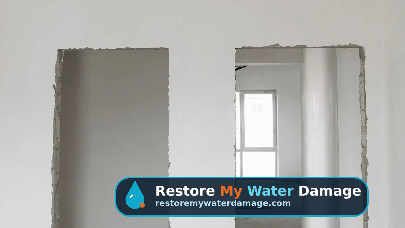 Unfinished rooms with bare plaster walls and exposed wiring during water damage restoration Philadelphia, PA